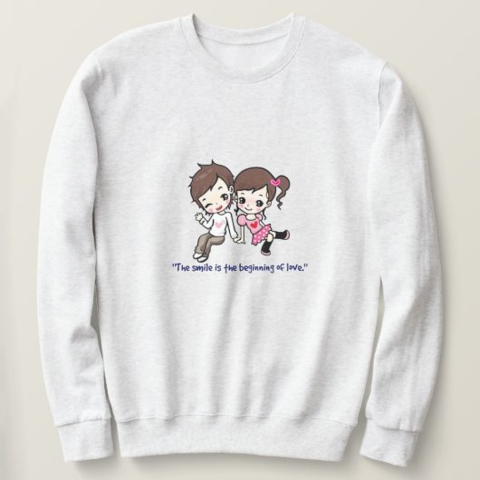 Valentinstag Thema Liebe Design Sweatshirt (Design vorne)