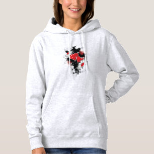 Valentinstag Thema Paar Design Hoodie