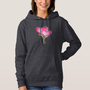 Valentinstag Thema Paar Design Hoodie