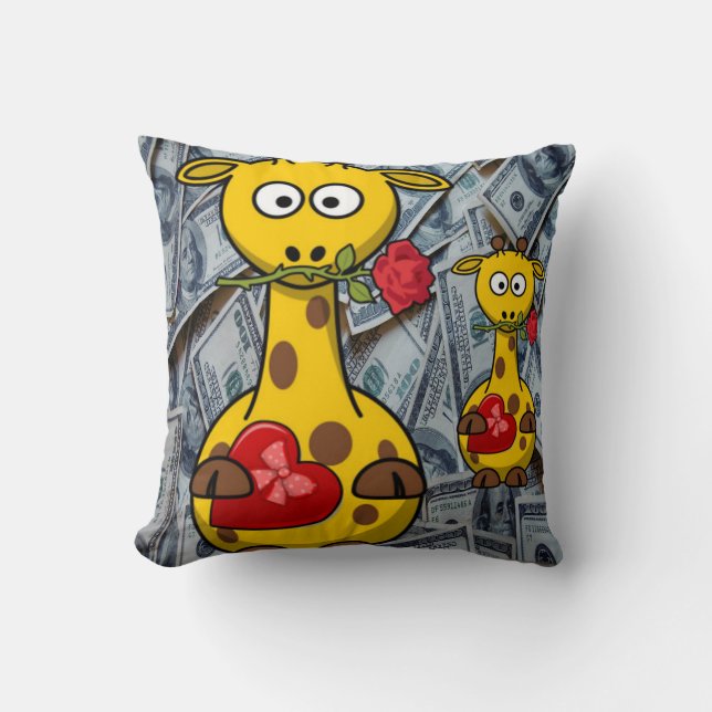 Valentinstag Throw Pillow Kissen (Vorderseite)