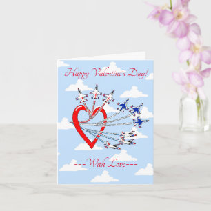 Valentinstag Thunderbirds Blue Sky Karte