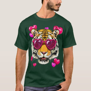 Valentinstag Tiger Funny Animal Tiger Lover  T-Shirt