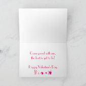 Valentinstag-Tiger-Gruß-Karte Feiertagskarte (Innenseite)