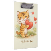 Valentinstag-Tiger Klemmbrett (Rechts)