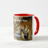 Valentinstag Tiger Tasse (VorderseiteRechts)