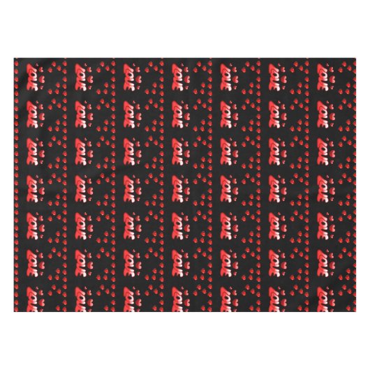 Valentinstag Tischdecke (Vorderseite (Horizontal))