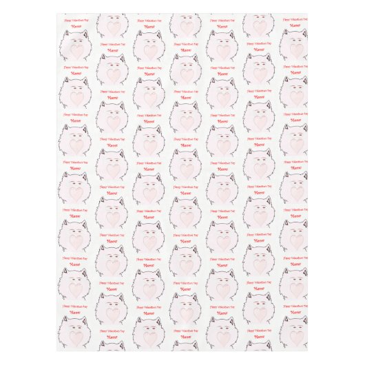 Valentinstag Tischdecke (Vorderseite)