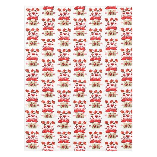 Valentinstag Tischdecke (Vorderseite)