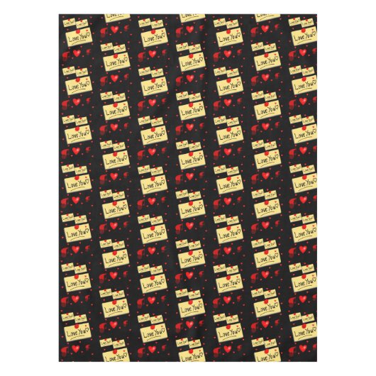 Valentinstag Tischdecke (Vorderseite)