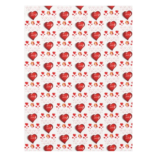 Valentinstag Tischdecke (Vorderseite)