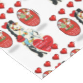 Valentinstag Tischdecke (Schrägansicht)