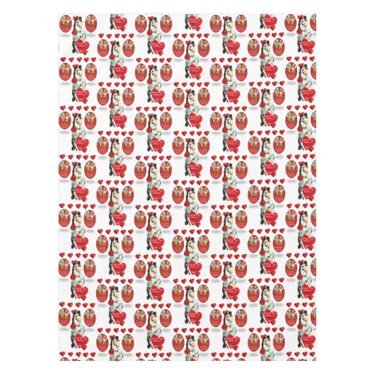 Valentinstag Tischdecke (Vorderseite)