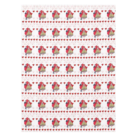 Valentinstag Tischdecke (Vorderseite)