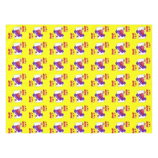 Valentinstag Tischdecke (Vorderseite (Horizontal))