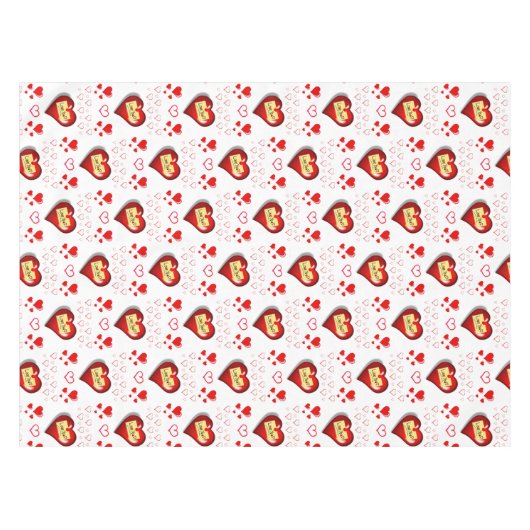 Valentinstag Tischdecke (Vorderseite (Horizontal))
