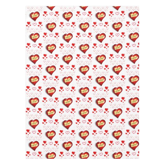 Valentinstag Tischdecke (Vorderseite)