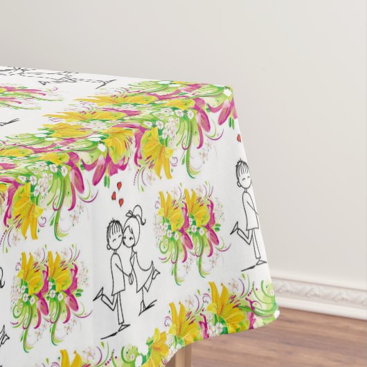 Valentinstag Tischdecke (Beispiel)