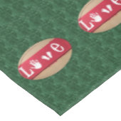 Valentinstag Tischdecke (Schrägansicht)