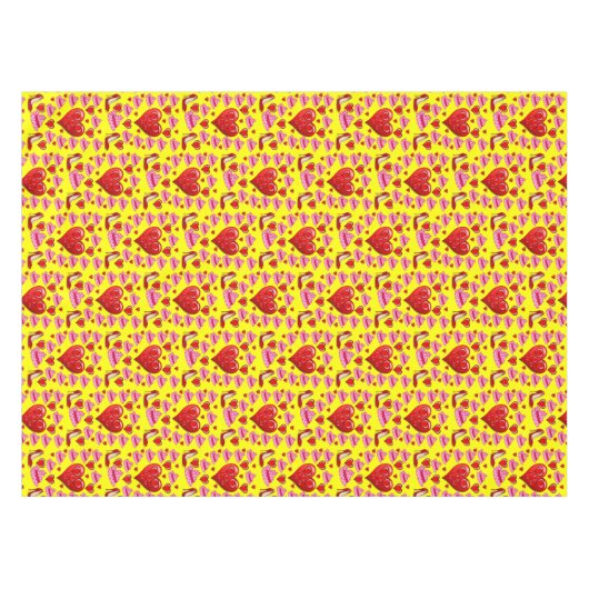Valentinstag Tischdecke (Vorderseite (Horizontal))
