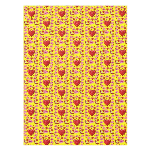 Valentinstag Tischdecke (Vorderseite)