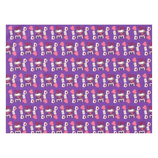 Valentinstag Tischdecke (Vorderseite (Horizontal))