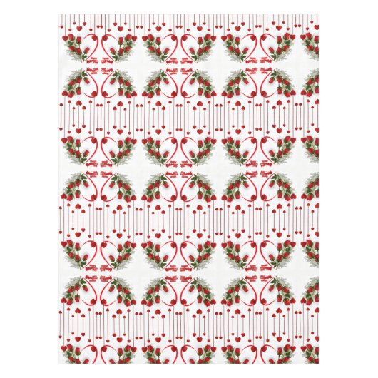 Valentinstag Tischdecke (Vorderseite)