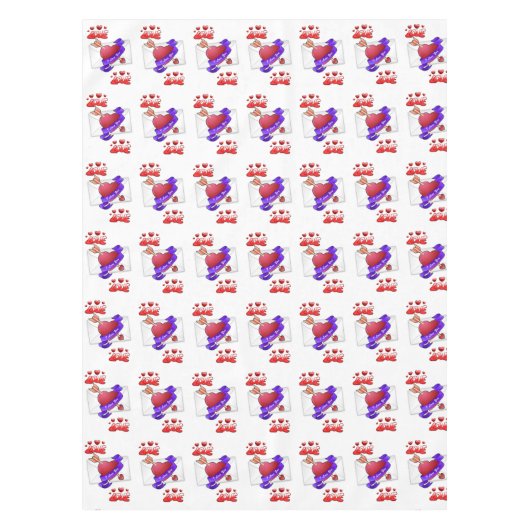 Valentinstag Tischdecke (Vorderseite)