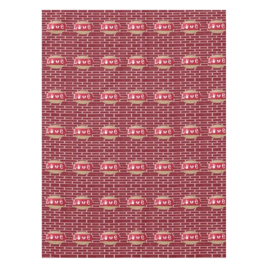 Valentinstag Tischdecke (Vorderseite)