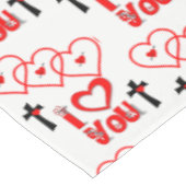 Valentinstag Tischdecke (Schrägansicht)