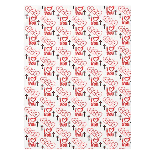 Valentinstag Tischdecke (Vorderseite)