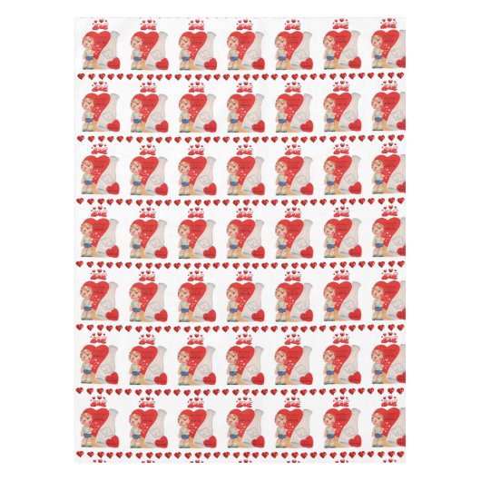 Valentinstag Tischdecke (Vorderseite)