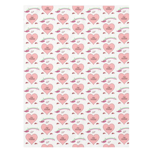 Valentinstag Tischdecke (Vorderseite)