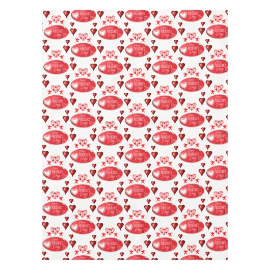 Valentinstag Tischdecke (Vorderseite)