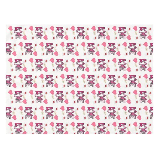 Valentinstag Tischdecke (Vorderseite (Horizontal))