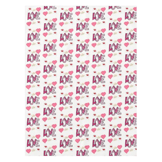 Valentinstag Tischdecke (Vorderseite)