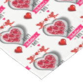 Valentinstag Tischdecke (Schrägansicht)