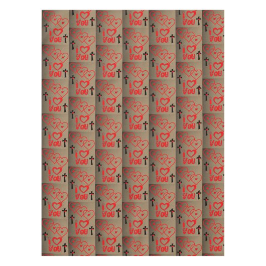 Valentinstag Tischdecke (Vorderseite)