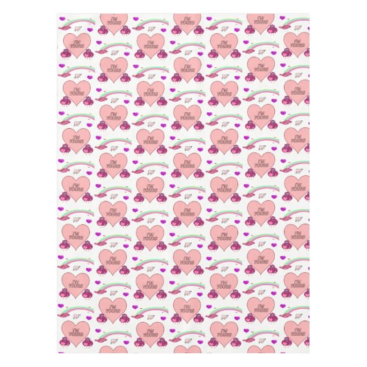 Valentinstag Tischdecke (Vorderseite)