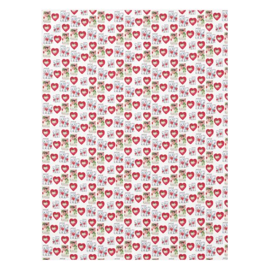 Valentinstag Tischdecke (Vorderseite)