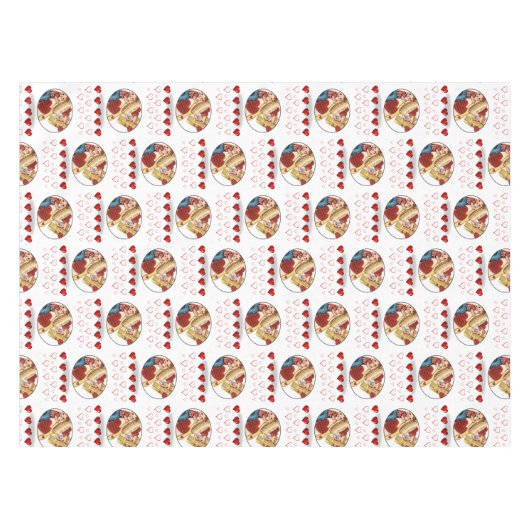 Valentinstag Tischdecke (Vorderseite (Horizontal))