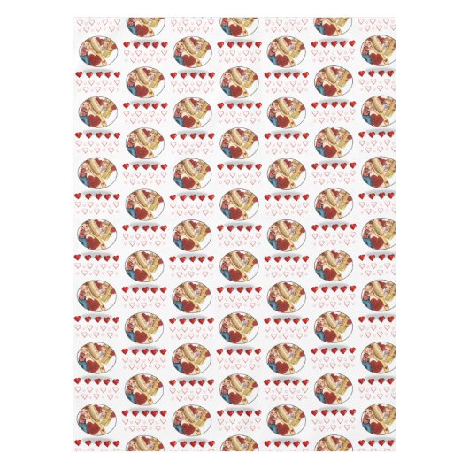 Valentinstag Tischdecke (Vorderseite)