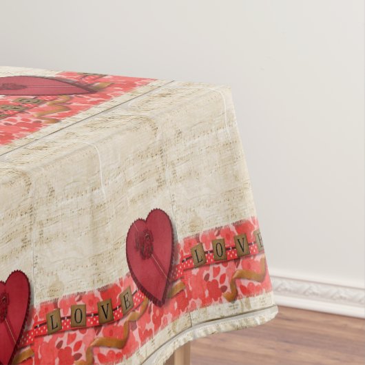 Valentinstag Tischdecke (Beispiel)