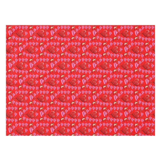 Valentinstag Tischdecke (Vorderseite (Horizontal))