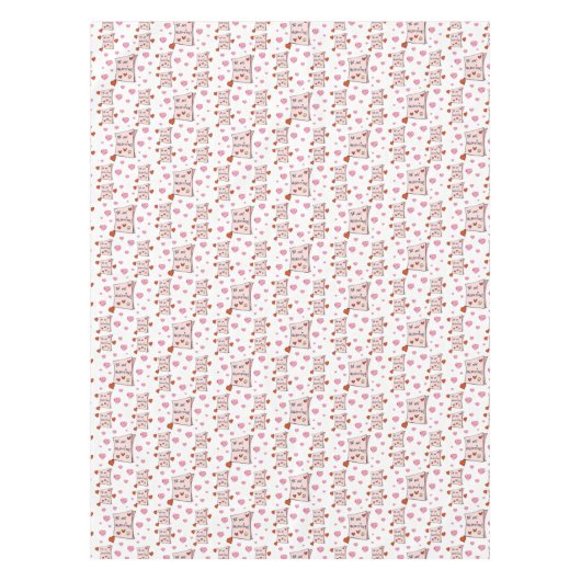 Valentinstag Tischdecke (Vorderseite)