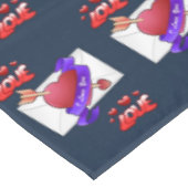 Valentinstag Tischdecke (Schrägansicht)