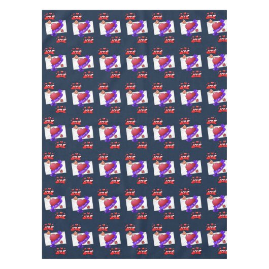 Valentinstag Tischdecke (Vorderseite)