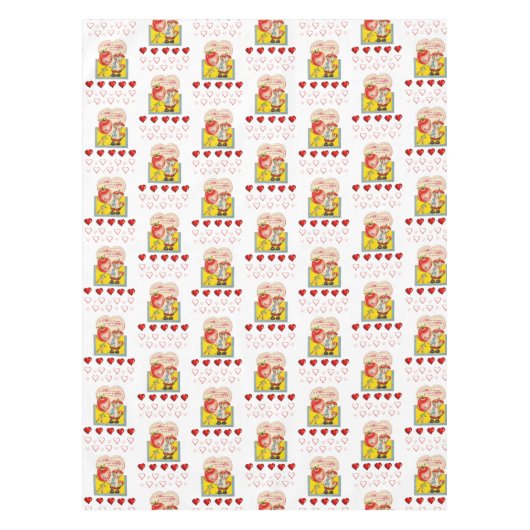 Valentinstag Tischdecke (Vorderseite)