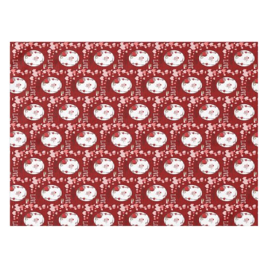Valentinstag Tischdecke (Vorderseite (Horizontal))