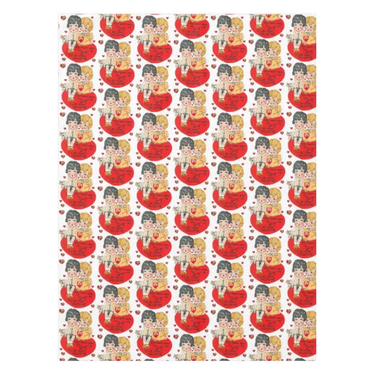 Valentinstag Tischdecke (Vorderseite)