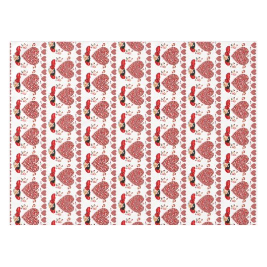 Valentinstag Tischdecke (Vorderseite (Horizontal))